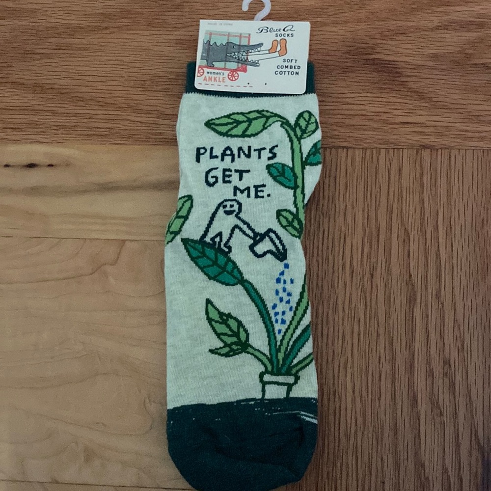 “Plants Get Me” Socks